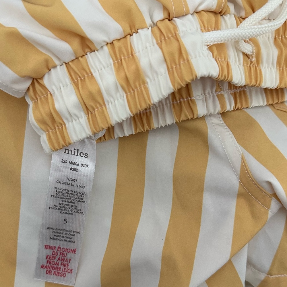 Miles Kids’ Stripe Swim Shorts - Picture 4 of 4
